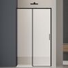 Душевая дверь Vincea Софт 2 (Soft 2) VDS-3SO2110CLB 110x200 см, профиль черный матовый. Размер регулировки 990-1010 мм
