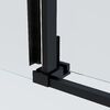 Душевая дверь Vincea Софт 2 (Soft 2) VDS-3SO2140CLB 140x200 см, профиль черный матовый. Размер регулировки 1370-1400 мм