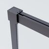 Душевая дверь Vincea Софт 2 (Soft 2) VDS-3SO2120CLGM 120x200 см, профиль вороненая сталь. Размер регулировки 990-1010 мм