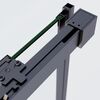 Душевая дверь Vincea Софт 2 (Soft 2) VDS-3SO2140CLGM 140x200 см, профиль вороненая сталь. Размер регулировки 1370-1400 мм