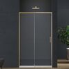 Душевая дверь Vincea Софт 2 (Soft 2) VDS-3SO2140CLG 140x200 см, профиль золото матовое. Размер регулировки 1370-1400 мм
