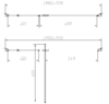 Душевая дверь Vincea Слим-Н (Slim-N) VDP-4SN100CLB 100x195 см, профиль черный матовый. Размер регулировки 990-1010 мм