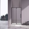 Душевая дверь Vincea Слим-Н (Slim-N) VDP-4SN120CLB 120x195 см, профиль черный матовый. Размер регулировки 1190-1210 мм