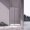Душевая дверь Vincea Слим 8 (Slim 8mm) VDP-4SL120CLGM 120x195 см, профиль вороненая сталь. Размер регулировки 1180-1210 мм
