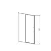 Душевая дверь Vincea Слим 8 (Slim 8mm) VDP-4SL120CLG 120x195 см, профиль золото матовое. Размер регулировки 1180-1210 мм