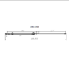 Душевая дверь Vincea Комо-Н (Como-N) VDS-4CN150CGB 150x195 см, профиль черный матовый. Размер регулировки 1490-1510 мм