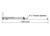 Душевая дверь Vincea Волк-Ин (Walk-In) VDS-4WSL120CL-L 120x200 см, профиль хром. Размер регулировки 1195-1210 мм