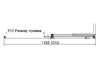 Душевая дверь Vincea Волк-Ин (Walk-In) VDS-4WSL120CL-R 120x200 см, профиль хром. Размер регулировки 1195-1210 мм
