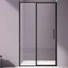 Душевая дверь Vincea Слим 8 (Slim 8mm) VDP-4SL120CLB 120x195 см, профиль черный матовый. Размер регулировки 1180-1210 мм