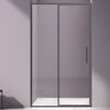 Душевая дверь Vincea Слим 8 (Slim 8mm) VDP-4SL120CLGM 120x195 см, профиль вороненая сталь. Размер регулировки 1180-1210 мм