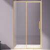 Душевая дверь Vincea Слим 8 (Slim 8mm) VDP-4SL120CLG 120x195 см, профиль золото матовое. Размер регулировки 1180-1210 мм