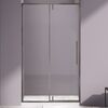 Душевая дверь Vincea Слим-Н (Slim-N) VDP-4SN120CLGM 120x195 см, профиль вороненая сталь. Размер регулировки 1190-1210 мм