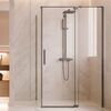 Душевой уголок Vincea Экстенза (Extenza) VSR-4EX101110CLGM, 1000/1100*1000, вороненая сталь, стекло прозрачное