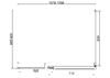 Душевой уголок Vincea Экстенза (Extenza) VSR-4EX111290CLG, 1100/1200*900, брашированное золото, стекло прозрачное