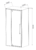Душевой уголок Vincea Слим-Н (Slim-N) VSR-4SNP1011CL, 1100*1000, хром, стекло прозрачное