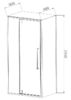 Душевой уголок Vincea Слим-Н (Slim-N) VSR-4SNP9012CLB, 1200*900, черный, стекло прозрачное