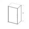 Душевой уголок Vincea Слим 8 (Slim 8mm) VSR-4SLP9010CLG, 1000*900, брашированное золото, стекло прозрачное