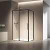 Душевой уголок Vincea Слим 8 (Slim 8mm) VSR-6SL8012CLB, 1200*800, черный, стекло прозрачное