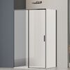 Душевой уголок Vincea Софт 2 (Soft 2) VSR-3SO29011CLB, 1100*900, черный, стекло прозрачное