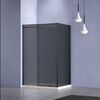 Душевой уголок Vincea Комо-Н (Como-N) VSR-4CN8012CGB, 1200*800, черный, стекло тонированное