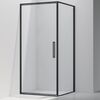 Душевой уголок Vincea Слим 8 (Slim 8mm) VSR-4SLP9010CLB, 1000*900, черный, стекло прозрачное