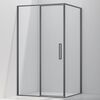 Душевой уголок Vincea Слим 8 (Slim 8mm) VSR-4SLP9012CLGM, 1200*900, вороненая сталь, стекло прозрачное