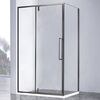 Душевой уголок Vincea Слим-Н (Slim-N) VSR-4SNP1010CLGM, 1000*1000, вороненая сталь, стекло прозрачное