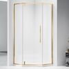 Душевой уголок Vincea Слим-Н (Slim-N) VSP-4SN100CLG, 1000*1000, брашированное золото, стекло прозрачное