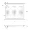 Душевой поддон Belbagno TRAY-BB-AH-120/80-15-W-L 120х80