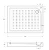 Душевой поддон Belbagno TRAY-BB-AH-120/80-15-W-R 120х80