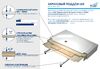 Акриловый поддон для душа с литым экраном RGW LUX/TN 90х90