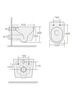 Унитаз подвесной Boheme 969-SET-L LUNA с крышкой, слив Торнадо