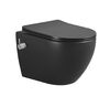 Унитаз подвесной Boheme Nero 961-SET-2-B Черный матовый с сиденьем Микролифт