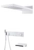 Встроенная душевая система с изливом Boheme Zodiac Matt White 132-2-MW белый матовый