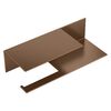 Держатель для туалетной бумаги c полкой Qubic Brushed Bronze Boheme 10721-2-BRB