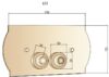 Клавиша смыва Boheme для инсталляции Geberit 300 Matt Gold 651-MG
