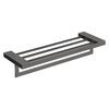 Полка для полотенец Qubic Shine Gun Metal Boheme 10737-SGM