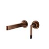 Смеситель Boheme Boheme Duo для раковины из стены 2х-позиционный COPPER BRUSHED 165-CB цвет медь