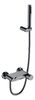 Смеситель для ванны Boheme STICK 123-SGM Shine Gun Metall c ручкой DIAMOND