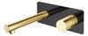 Смеситель Boheme STICK из стены BLACK DIAMOND GOLD 125-BG