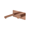Смеситель Boheme STICK из стены COPPER BRUSHED ручка LINEA 125-CB.3 цвет медь