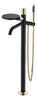 Смеситель Boheme STICK напольный BLACK DIAMOND GOLD 129-BG цвет золото глянцевое