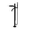 Смеситель Boheme STICK 129-BB.3 для ванны напольный BLACK c ручкой LINEA