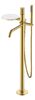 Смеситель Boheme STICK 129-MG.2 для ванны напольный Matt Gold c ручкой TOUCH