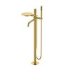 Смеситель Boheme STICK 129-MG.4 для ванны напольный Matt Gold c ручкой SPIRALE