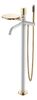Смеситель Boheme STICK напольный WHITE DIAMOND GOLD 129-WG цвет золото глянцевое