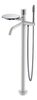 Смеситель Boheme STICK напольный WHITE TOUCH CHROME 129-WCR.2 цвет белый глянец