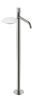 Смеситель Boheme STICK напольный для раковины Nikel Brush с ручкой SPIRALE 120-NB.4 цвет никель