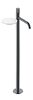 Смеситель Boheme STICK напольный для раковины SHINE GUN METAL LINEA 120-SGM.3 цвет вороненая сталь