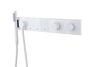 Смеситель Boheme ZODIAC THERMO с ручным душем MATT WHITE 133-SYS-MW цвет белый матовый